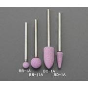 EA819BC-1A [10×20mm/3mm軸 軸付砥石（砲弾型/赤）]
