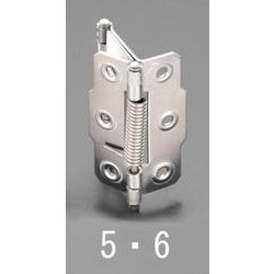 75×22mm 丁番（両開/スプリング入/ステンレス製） EA951CU-6