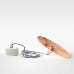 NL EUROPEAN PENDANT SET MATTE WHITE ＆ BRUSHED COPPER 3NLRESETWCP