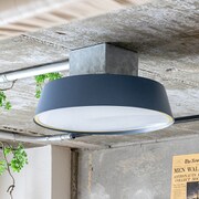 IoTスマート照明 LEDシーリングライト マフィン ブルーグレー ルームスイッチリモコン付き TC-1035-BG