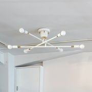 A60LED電球セット 6灯シーリングライト キムリック ホワイト/ミルク 専用赤外線リモコン付き TC-1010-A60 WH/WH