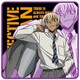 SH1080 名探偵コナン タオル 安室透（パープル） [キャラクターグッズ]