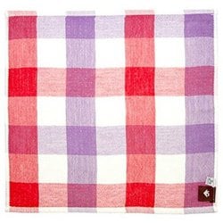 PLYS Ag+テーブルふきん チェック レッド