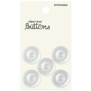 NWN1278 [ナウナウボタン パジャマボタン ラウンド 2つ穴 18mm シロ]
