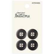 NWN2489 [ナウナウボタン 水牛調ボタン 4つ穴 18mm チャ]