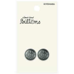 ナウナウボタン メタルボタン エンブレム 足つき 15mm BN NWN4138