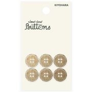 NWN2171 [ナウナウボタン ウッドボタン ヤシ 4つ穴 13mm]