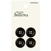 NWN2388 [ナウナウボタン カラーボタン ラウンド 4つ穴 18mm チャ]