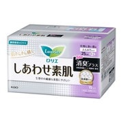 ロリエ しあわせ素肌 消臭プラス 特に多い昼用 羽つき 15個入 [生理用ナプキン]