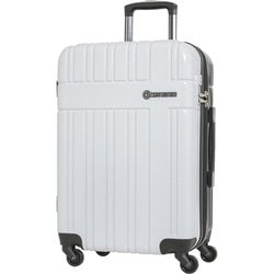 スーツケース 拡張タイプ 旅行日数目安：4～5泊 49L/拡張時56L TSAロック搭載 ホワイトブラック SK-0835-56
