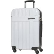 スーツケース 拡張タイプ 旅行日数目安：4～5泊 49L/拡張時56L TSAロック搭載 ホワイトブラック SK-0835-56