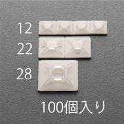 EA475EZ-23 [21.8x21.8mm 結束バンド用ベース（粘着付/100個）]