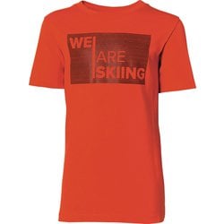 RS KIDS T-SHIRT AP5113610 Red Sサイズ [スキーアンダーウェア ジュニア]