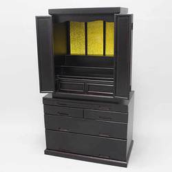 オスマック 仏壇キャビネット 62×35×45cm 天然木桐材のモダン仏壇キャビネット DFCX-6245BR ブラウン : オスマック(OSMAC) 仏壇キャビネット モダン 幅62×奥行35×高さ45cm 収納付 供物台 供養台 天然木桐製  ブラウン DFCX-6245BR : 楽器・音響機器