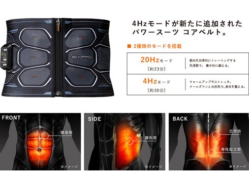 シックスパッド パワースーツコアベルト Mサイズ