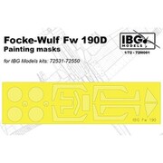 PBM7201 1/72 フォッケウルフ Fw190D用 マスクシール・IBG用（72M001） [プラモデル用品]