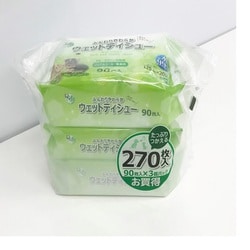 ペット用 ウェットティシュー 90枚×3P