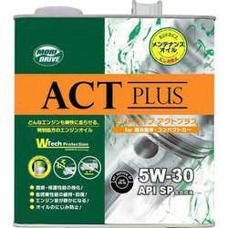 エンジンオイル アクトプラス 5W-30 3L SP 全合成油 エコカー 経年車 軽自動車
