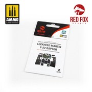 アクリルレジン製着色済計器盤 QS-48057 F-22 ラプター （ハセガワ用） [1/48 アクリルレジン製着色済計器盤]