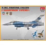 エアクラフトシリーズ M302A F-16C ファイティングファルコン「アグレッサー」 [1/72 プラモデル]