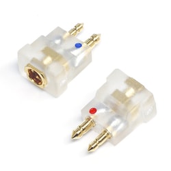 MMCX→FitEar端子 変換コネクタ MMCX-FitEar 変換コネクタ（透明）