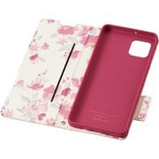PM-S221PLFUJPND [AQUOS sense6s（SHG07）/sense6（SH-54B SHG05）用 手帳型レザーケース/TPU/マグネット/フラップ/スリム/衝撃吸収/超軽量/薄型/ストラップホール付/花柄/ディープピンク]