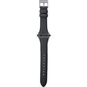 GWBSC-AW01XBK [German Shrunken-calf Genuine Leather Watchband Pin Buckle Type Apple Watch（45/44/42mm）用 ブラック]