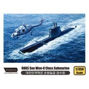 艦船シリーズ WP13503 韓国海軍ソン・ウォニル級潜水艦 w/ウェストランド スーパーリンクス Mk.99 [1/350 プラモデル]