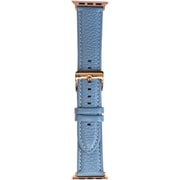 AWNA41-BL [Apple Watch 38/40/41mm カーフレザー ナチュラルカラー バンド ブルー]