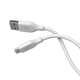 シリコンケーブル USB-A to USB-C 1m QC3.0対応 ホワイト CIO-SL30000-AC1-WH