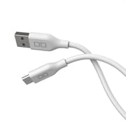 シリコンケーブル USB-A to USB-C 1m QC3.0対応 ホワイト CIO-SL30000-AC1-WH