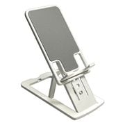 RSTAND03WH [薄型 折りたたみ式 スマホ/タブレット用 卓上スタンドホルダー WH]