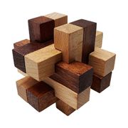 KUMUZ 木製立体パズル チェックド・ボックス [立体パズル]