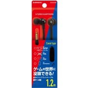 ISSEM02BK [Nintendo Switch対応 ステレオマイク付き フラットケーブルイヤホン]