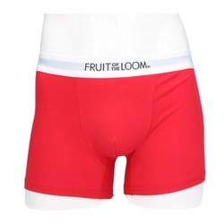 FRUIT OF THE LOOM ボクサーパンツ 無地 レッド L