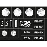 X48107 1/48 航空機用塗装マスクシール フォッカーD.X XI セリエ4 フィンランド軍 マーキング （スペシャルホビー用） [プラモデル用品]