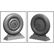 K72033 1/72 ディティールアップパーツ ブロック MB-200 ホイール スムーズトレッド （スマー/KPモデル用） [プラモデル用パーツ]