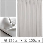 y-ber-lg-120x200A [カーテン 遮光1級 ウォッシャブル 防炎 日本製 幅120cm×丈200cm ライトグレー 1枚]