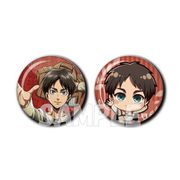 進撃の巨人 缶バッジセット ひなたぼっこ Ver. エレン [キャラクターグッズ]
