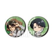 進撃の巨人 缶バッジセット ひなたぼっこ Ver. リヴァイ [キャラクターグッズ]