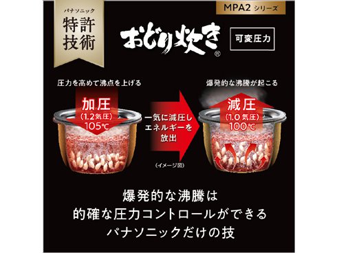 ヨドバシ.com - パナソニック Panasonic 可変圧力IHジャー炊飯器 おどり炊き（可変圧力） ダイヤモンド竈釜 1升炊き ブラウン SR- MPA182-T 通販【全品無料配達】