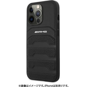 AMHCP13LGSEBK [AMG iPhone 13 Pro 用 本革 デボス加工 背面ケース]
