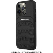 AMHCP13XGSEBK [AMG iPhone 13 Pro Max用 本革 デボス加工 背面ケース]
