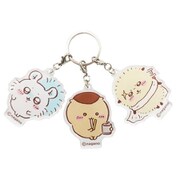 CKW-068 ちいかわ 3連アクリルキーホルダー モモンガ・くりまんじゅう・ラッコ [キャラクターグッズ]