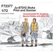 CMF72377 1/72 レジン製ミリタリーフィギュア ユンカースJu87D/G用・パイロット＆銃手 [1/72 レジン製ミリタリーフィギュア]