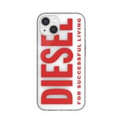 iPhone 13 Clear Case Diesel Graphic SS22 white/red 49001