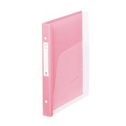 HB667 [メディカルサポートブック（クリアー） （A4）4穴 ピンク]