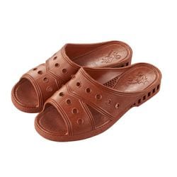 手術室用スリッパ（ドクター用） L 26cm 茶・無地