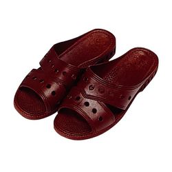 手術室用スリッパ（ドクター用） M 25cm 茶・無地