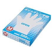 エクセレントポリエチレン手袋 ウチエンボス(200枚入り) M